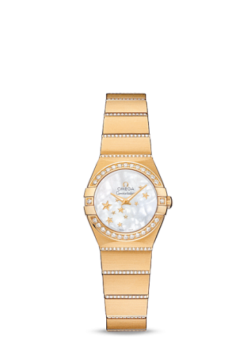 Omega Constellation Quartz 24 Brushed Yellow Gold / Diamond / MOP